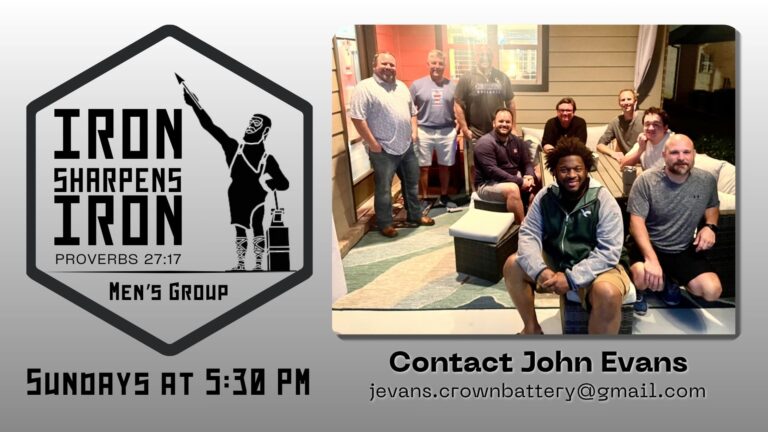 Iron Sharpens Iron – Men’s Life Group